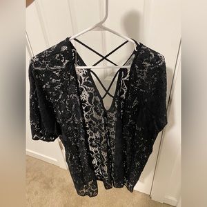 Black lace kimono, never been worn